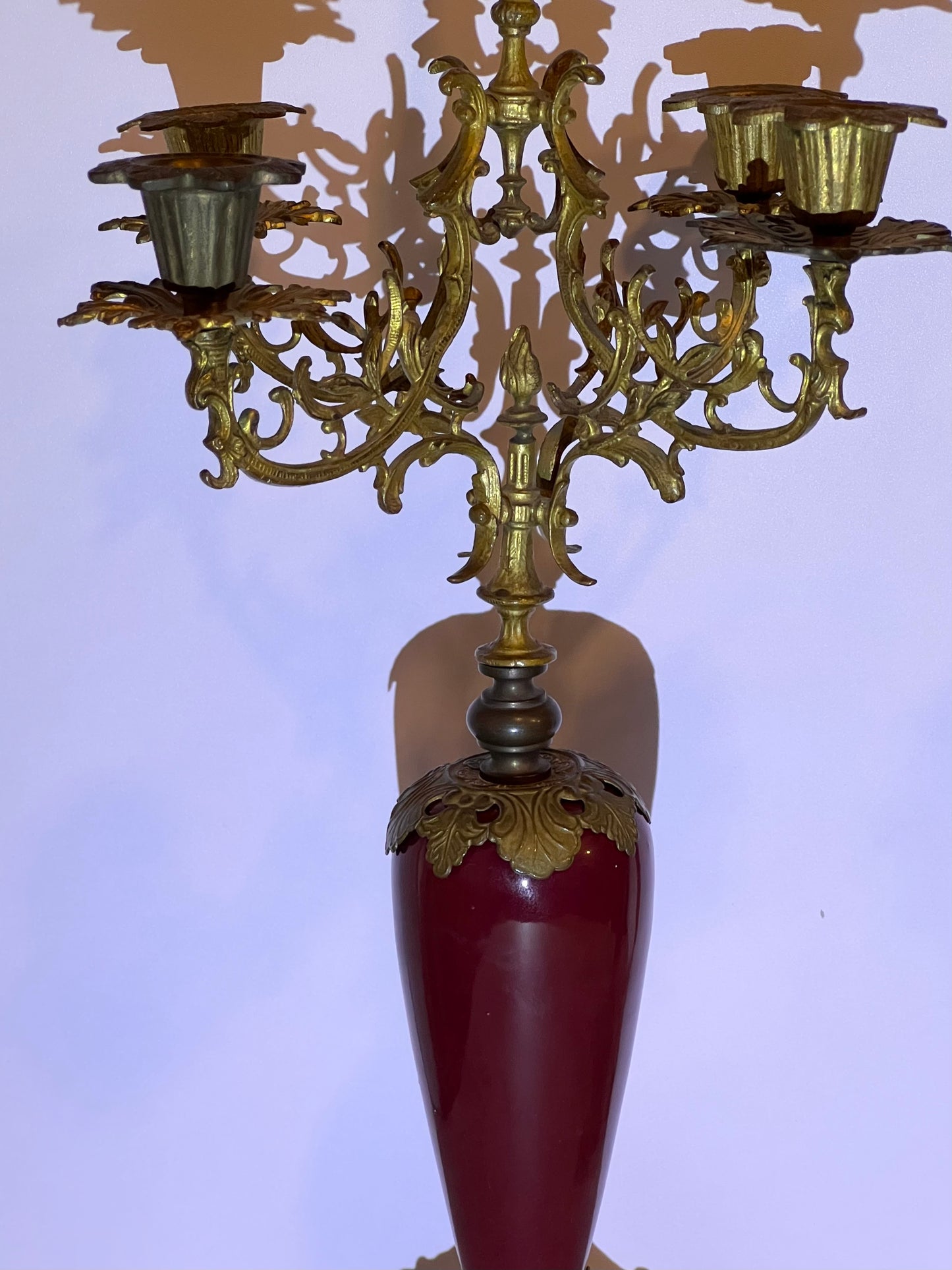 Antique Louis XVI Style Bronze Candelabra