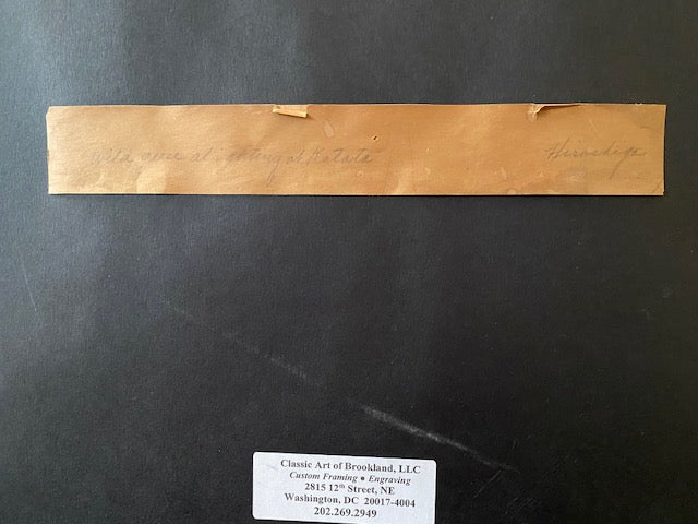 Utagawa Hiroshige Descending Geese at Katada