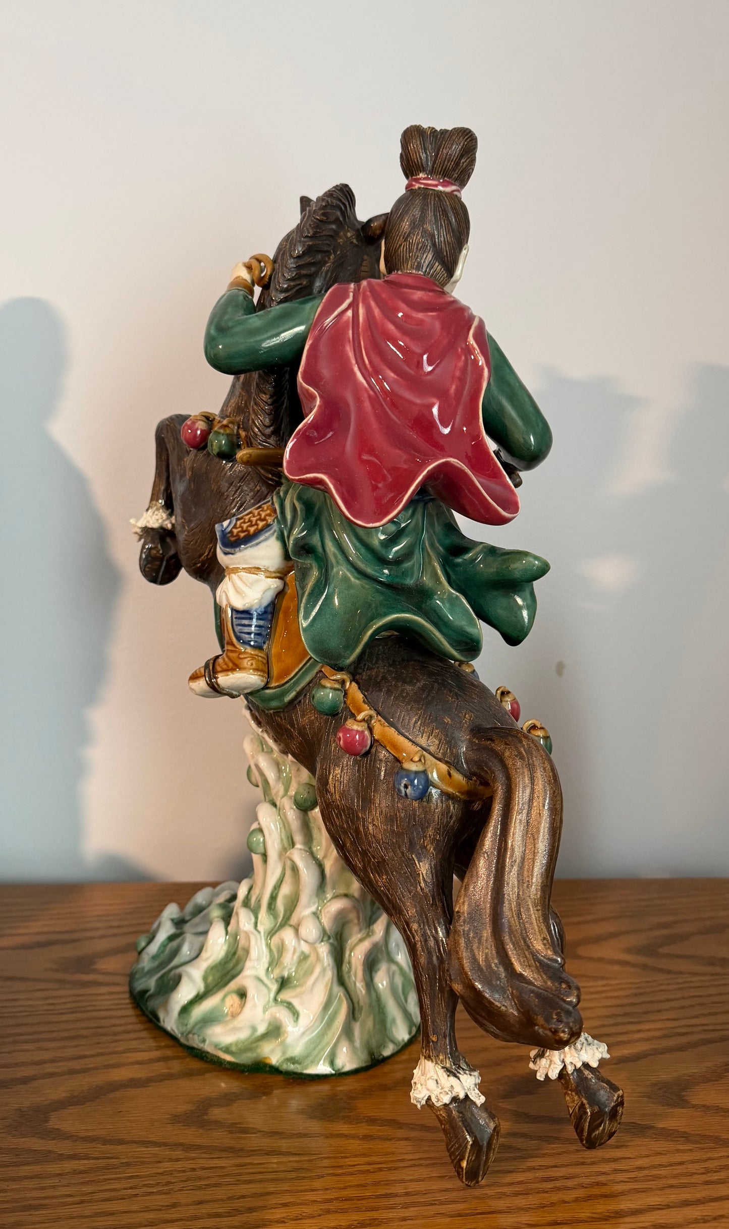 Vintage Chinese Roof Tile - Warrior on Horseback