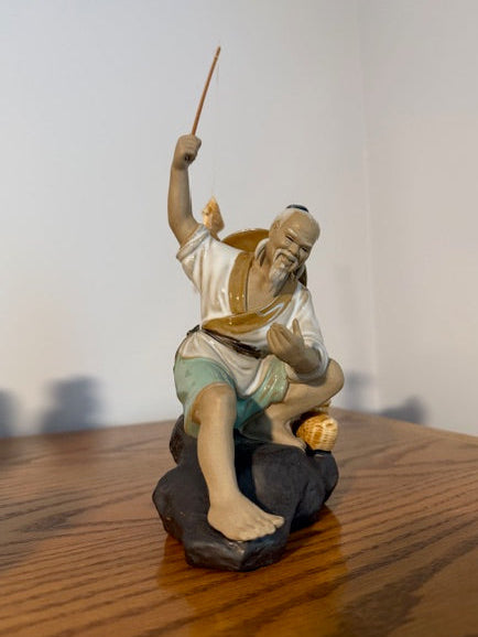 Vintage Chinese Mudman - Fisherman