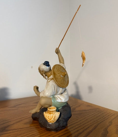 Vintage Chinese Mudman - Fisherman