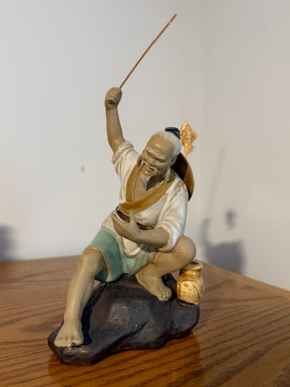 Vintage Chinese Mudman - Fisherman
