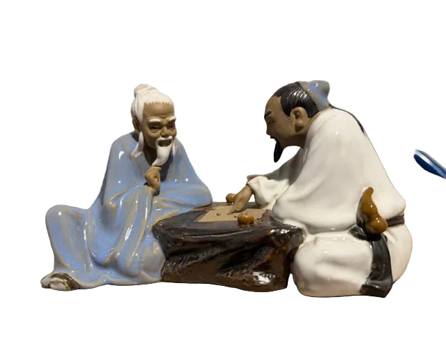 Vintage Chinese Mudman - Men Playing Xiangqi