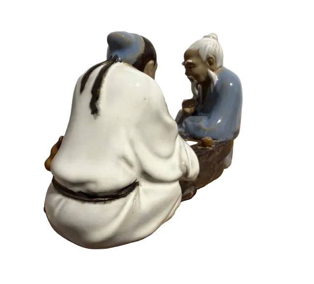 Vintage Chinese Mudman - Men Playing Xiangqi