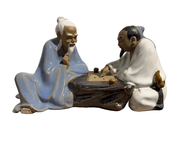 Vintage Chinese Mudman - Men Playing Xiangqi