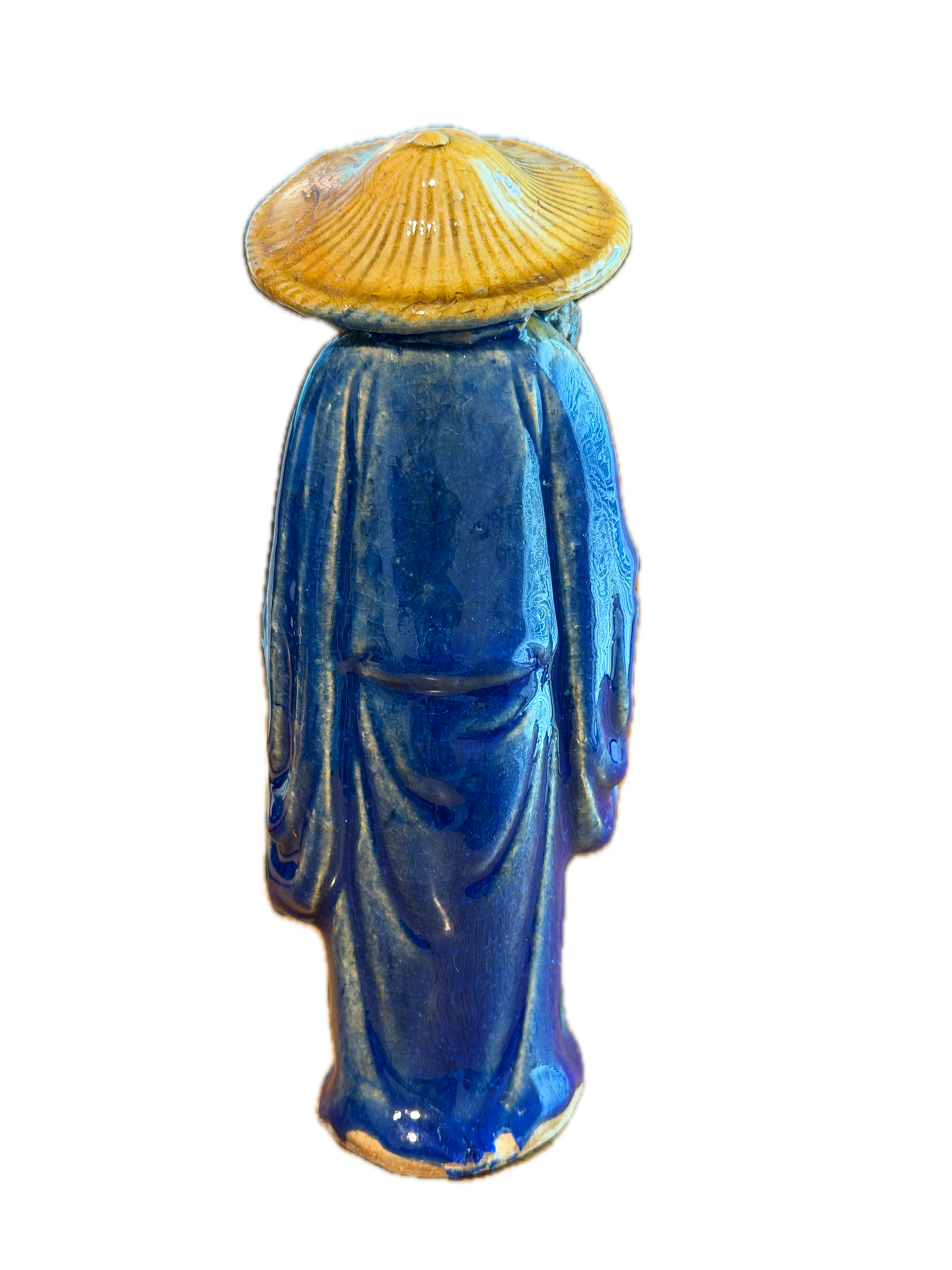 Antique Chinese Mudman - Fisherman with Staff