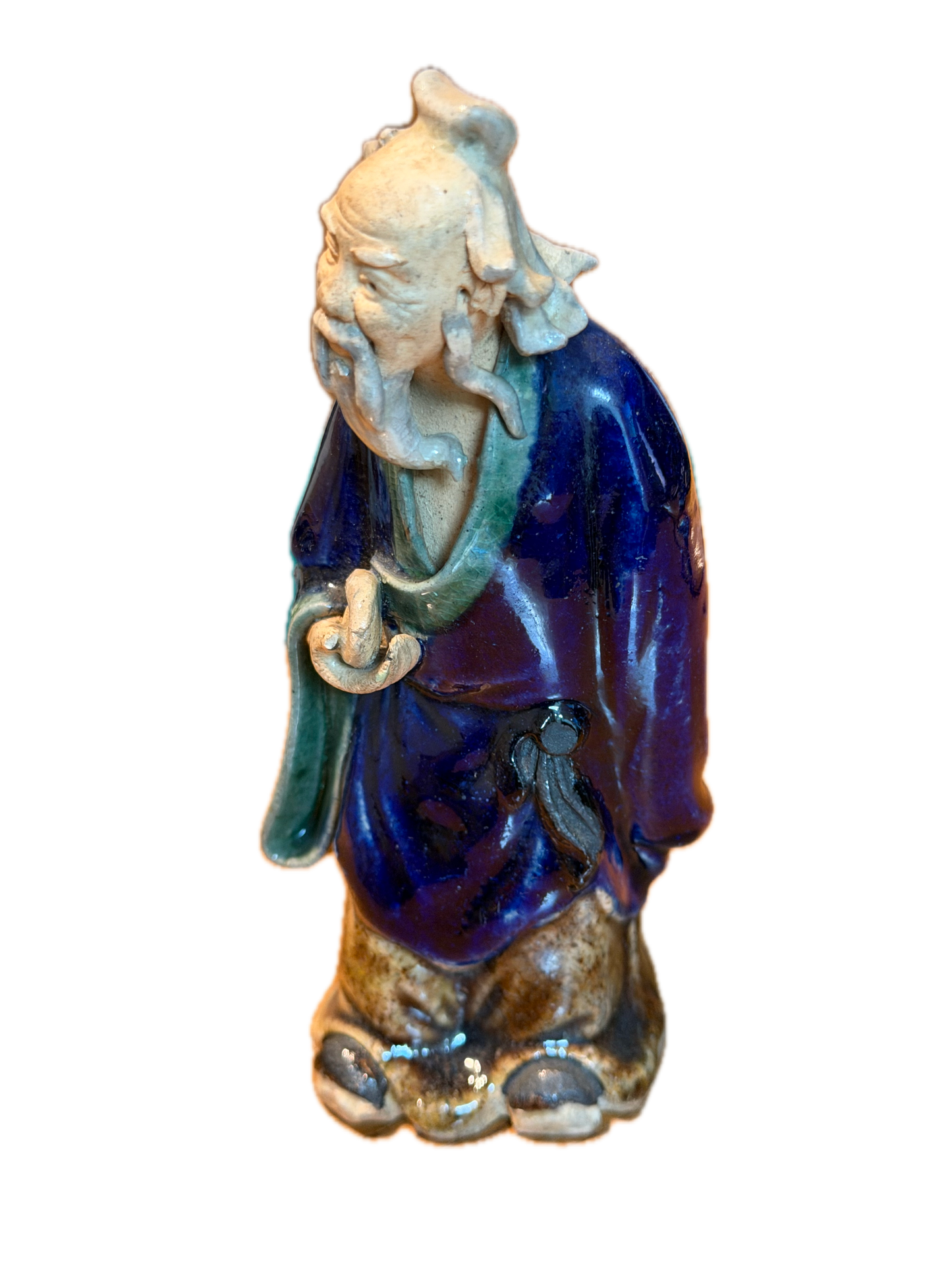 Antique Chinese Mudman - Dish in Hand