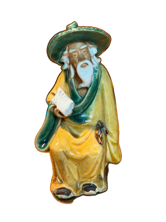 Antique Chinese Mudman - Wiseman