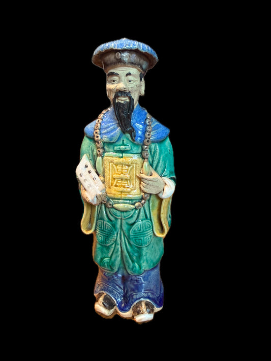 Vintage Chinese Ceramic Figure - Lin Zexu
