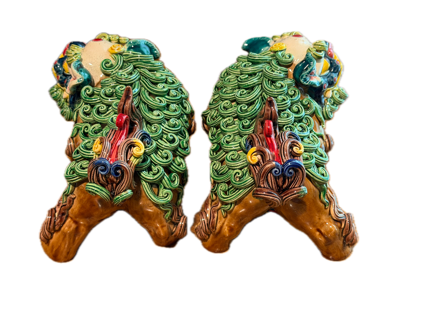 Pair of Contemporary Foo Dogs - San Tao Fang