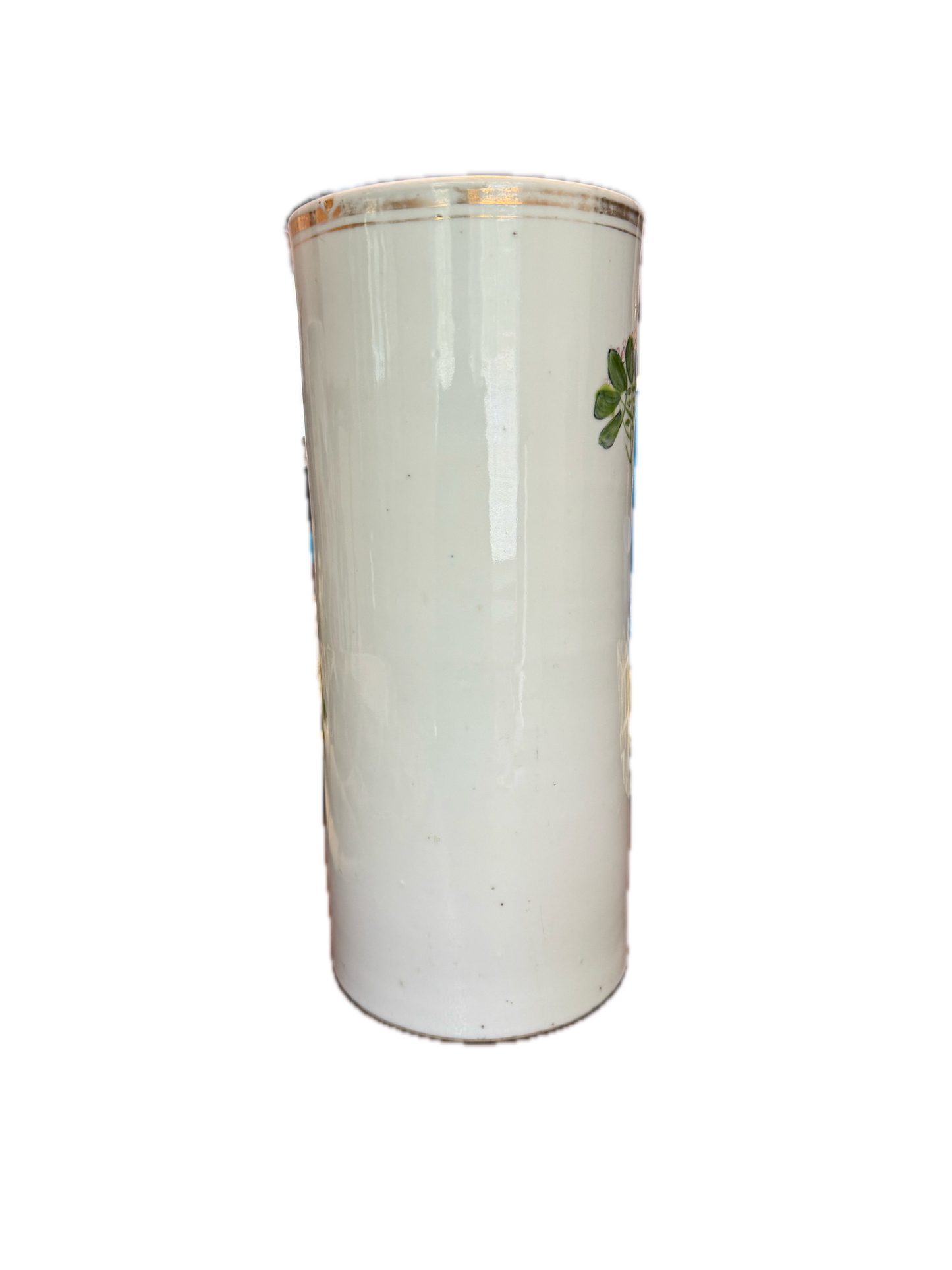 Republic Period Chinese Porcelain Hat Stand - Gilt Trim