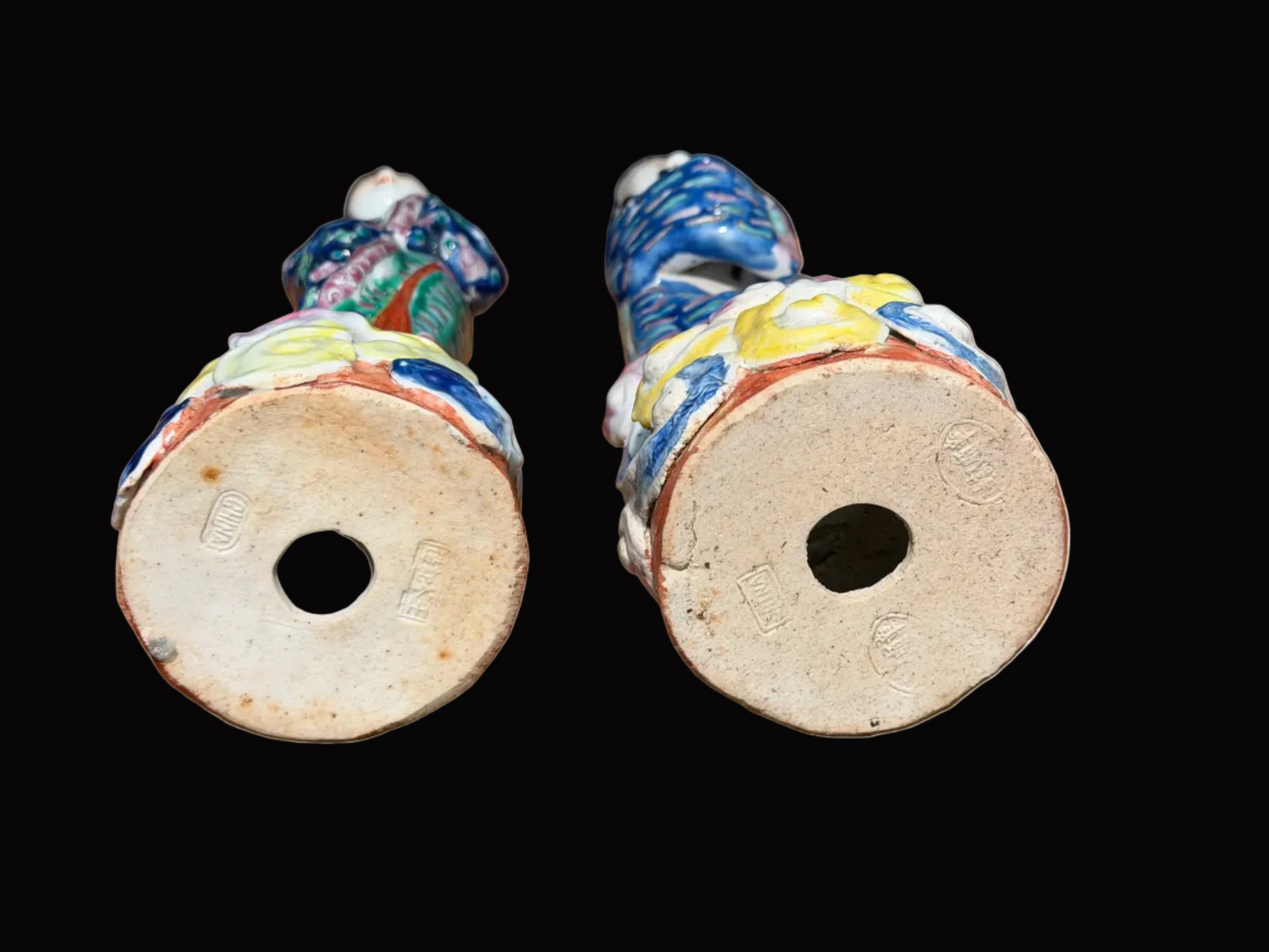 Late 19th Pair of Chinese Porcelain Statues