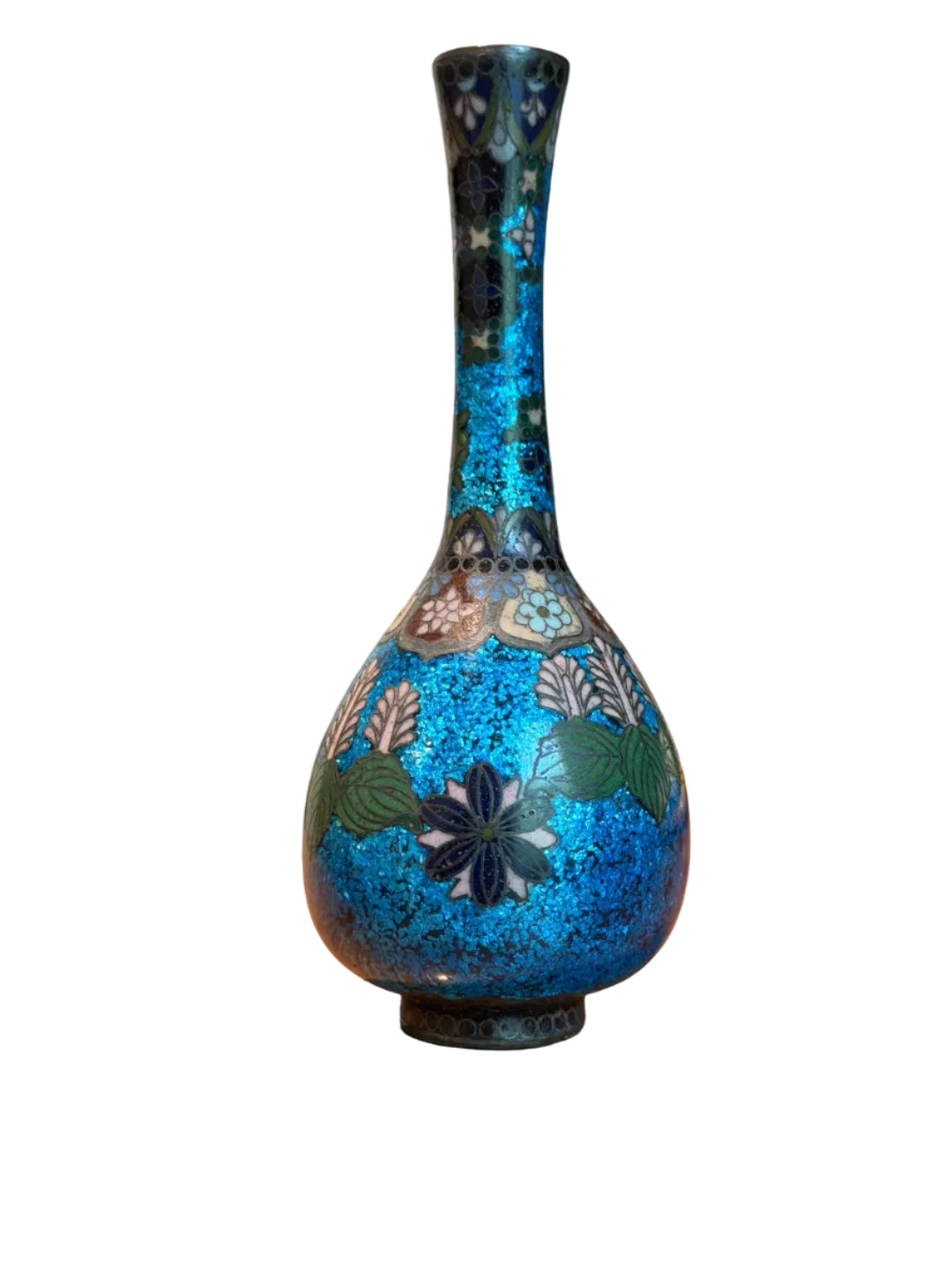 Meiji Period Japanese Cloisonne Bottle Vase