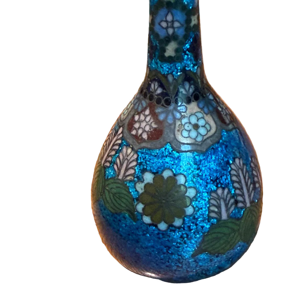 Meiji Period Japanese Cloisonne Bottle Vase