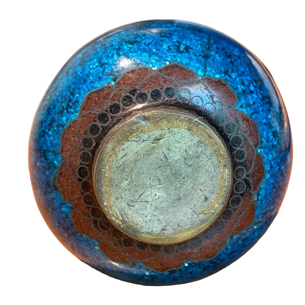 Meiji Period Japanese Cloisonne Bottle Vase