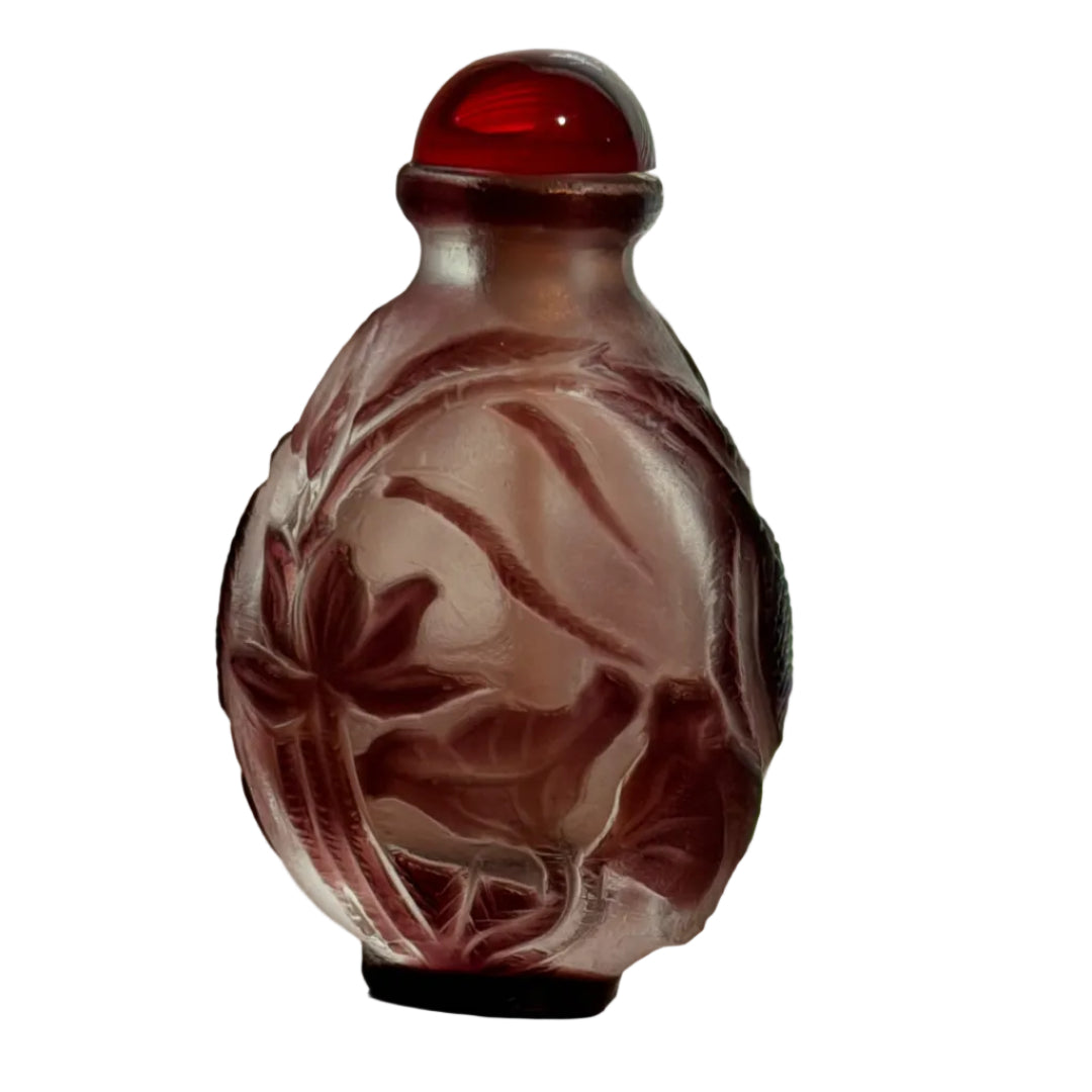 Chinese Aubergine Peking Glass Snuff Bottle
