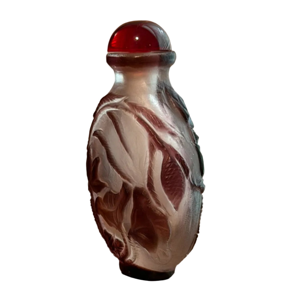 Chinese Aubergine Peking Glass Snuff Bottle