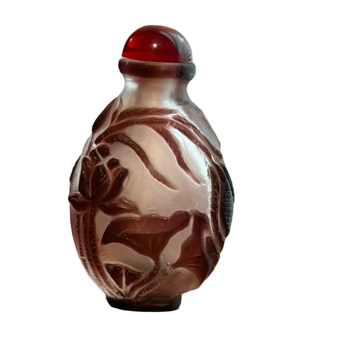 Chinese Aubergine Peking Glass Snuff Bottle