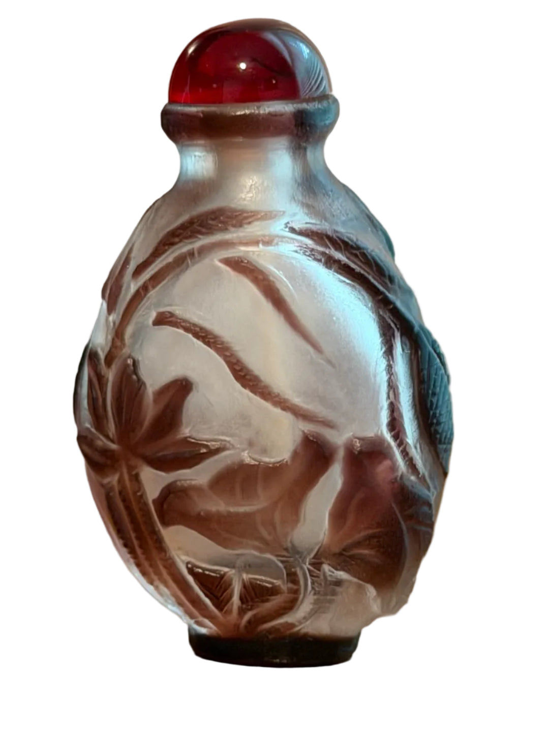 Chinese Aubergine Peking Glass Snuff Bottle