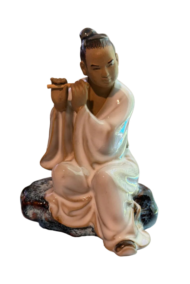 Vintage Chinese Mudman - Playing the Flute