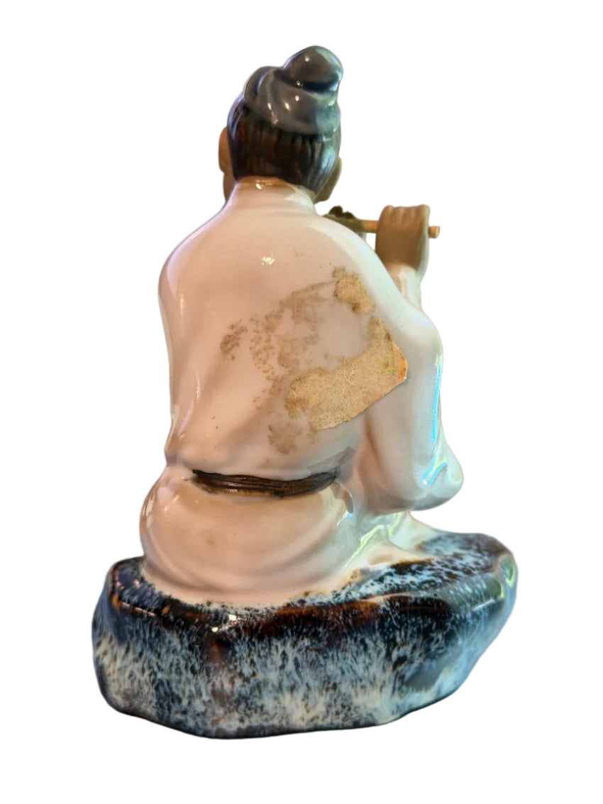 Vintage Chinese Mudman - Playing the Flute