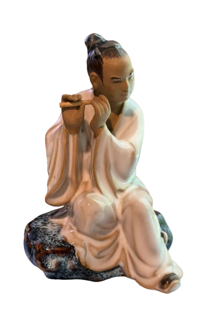 Vintage Chinese Mudman - Playing the Flute
