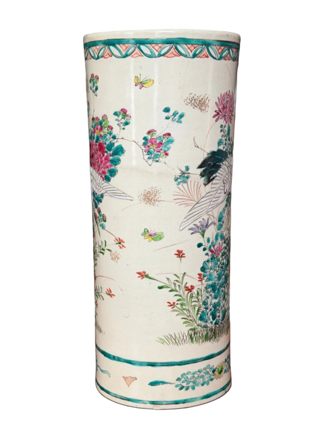 Meiji Period Kyo-Satsuma Vase
