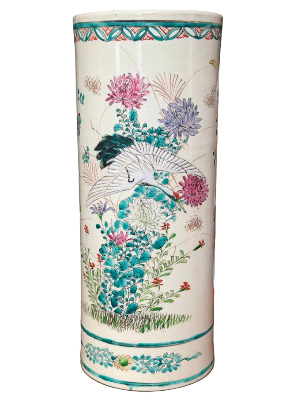 Meiji Period Kyo-Satsuma Vase
