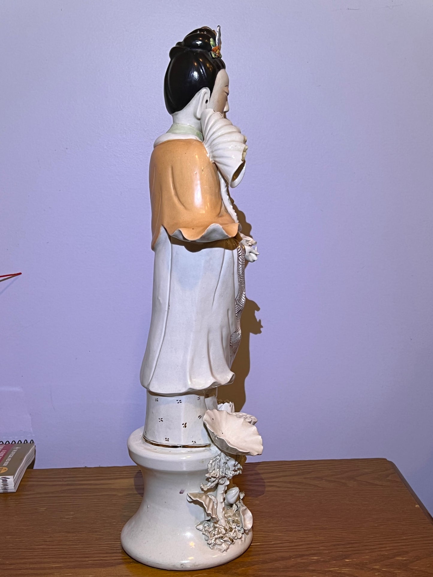 Antique Guan Yin Porcelain Statue