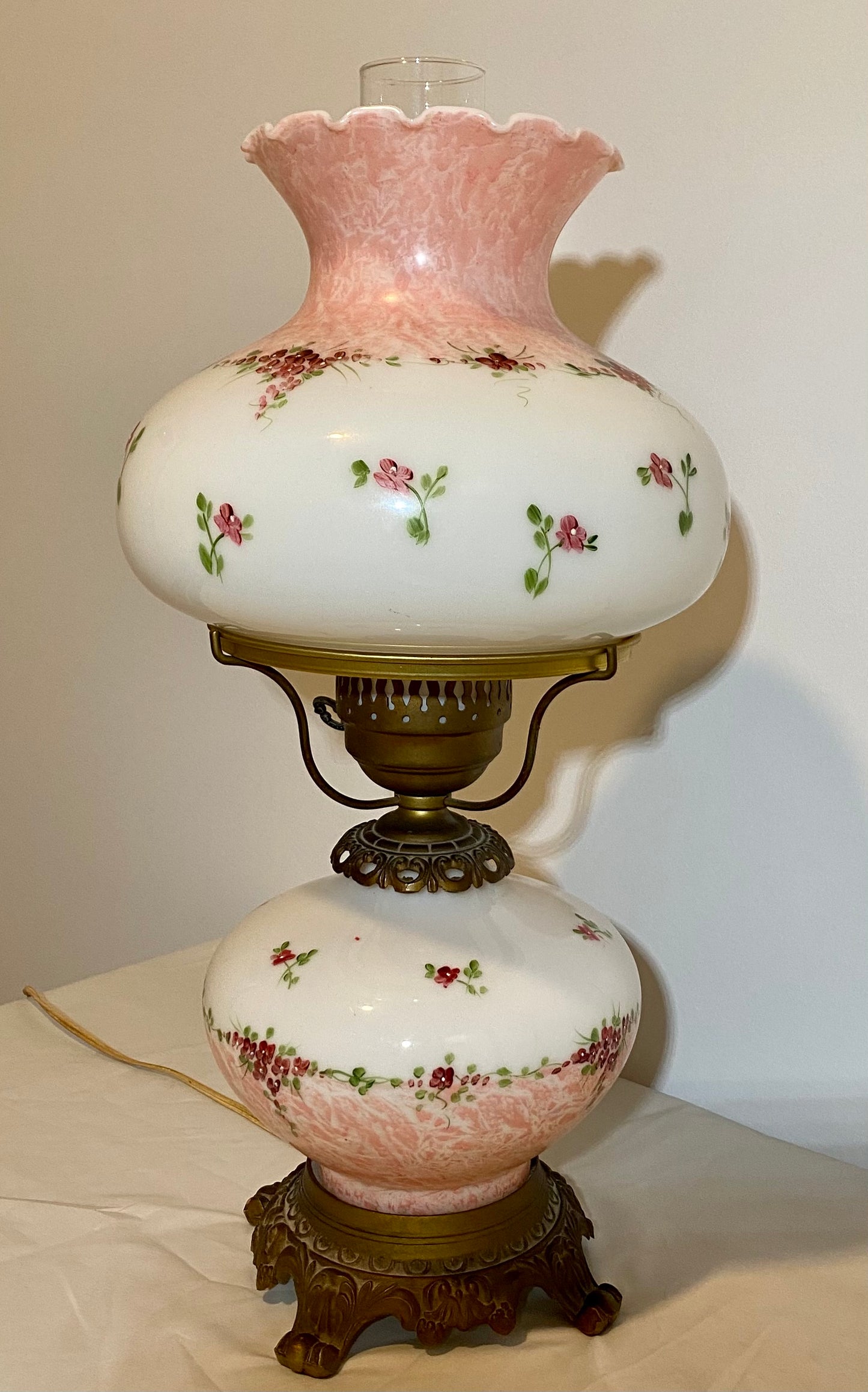 1950s Hedco Gone with the Wind Hand-painted Table Lamp