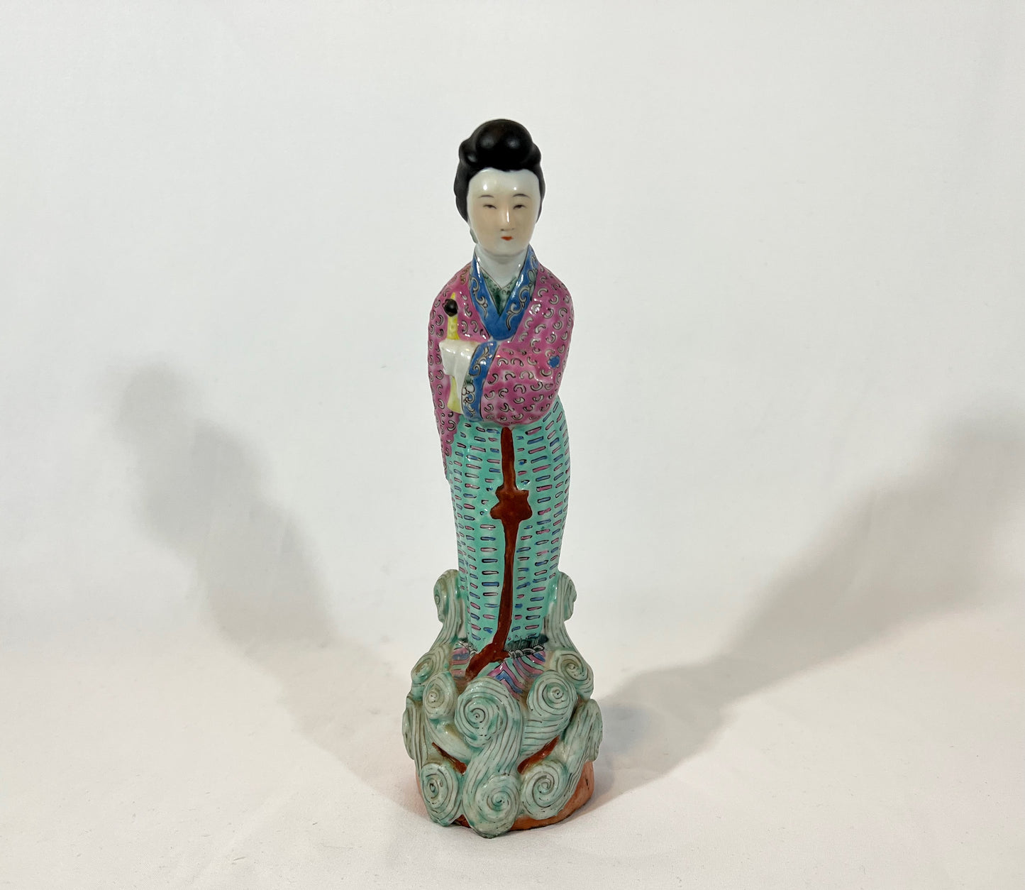 Late 19th to Early 20th C Guan Yin Porcelain Statue
