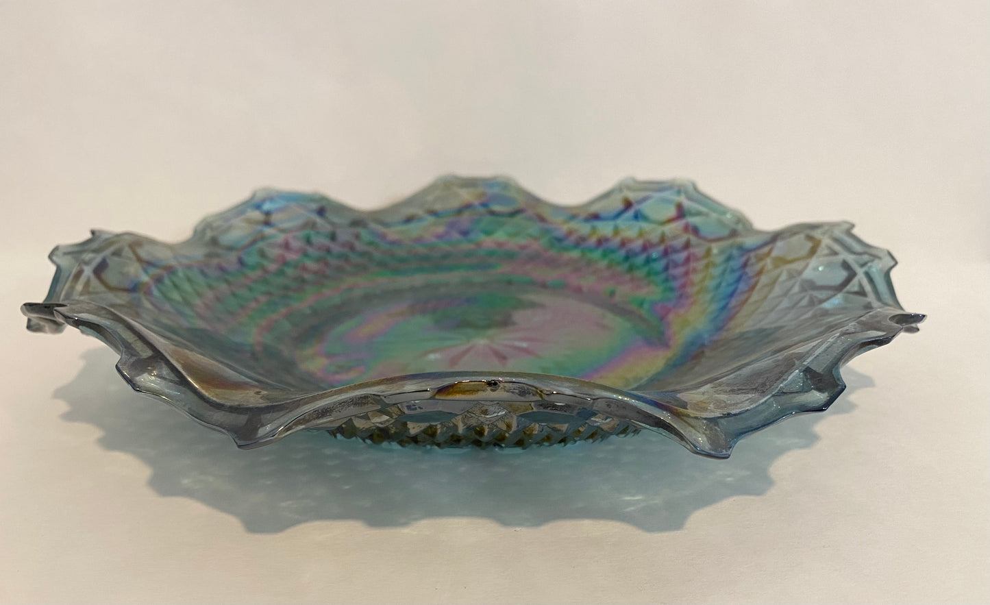 Indiana Glass Diamond Point Amethyst Serving Plate