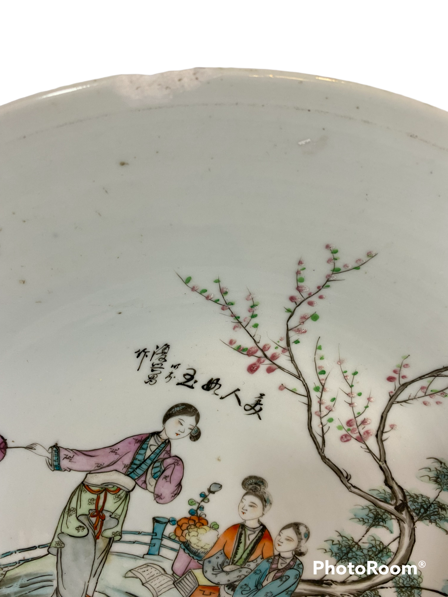 Republic Period Famille Rose Porcelain Charger
