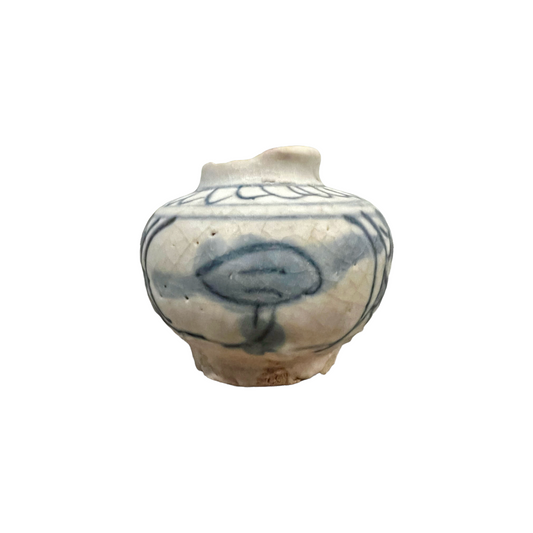 17th C Ming Blue and White Swatow Jarlet