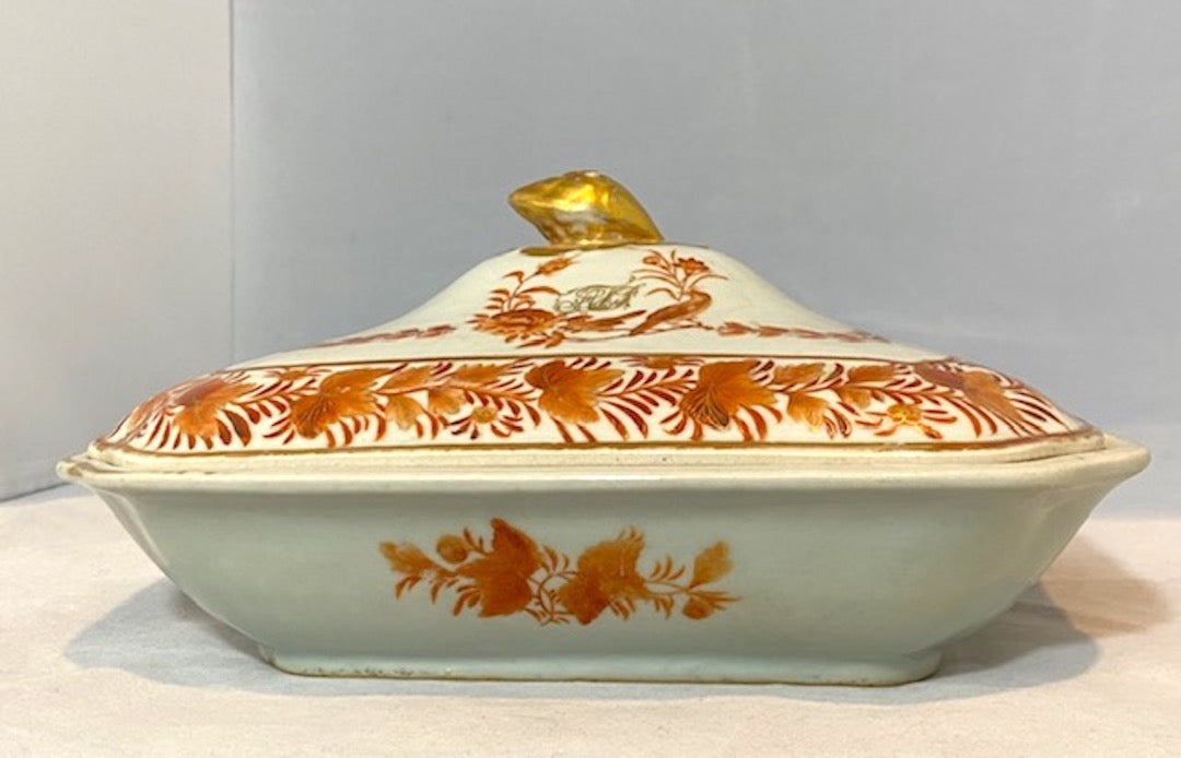 Sacred Bird and Flower Chinese Export Covered Dish