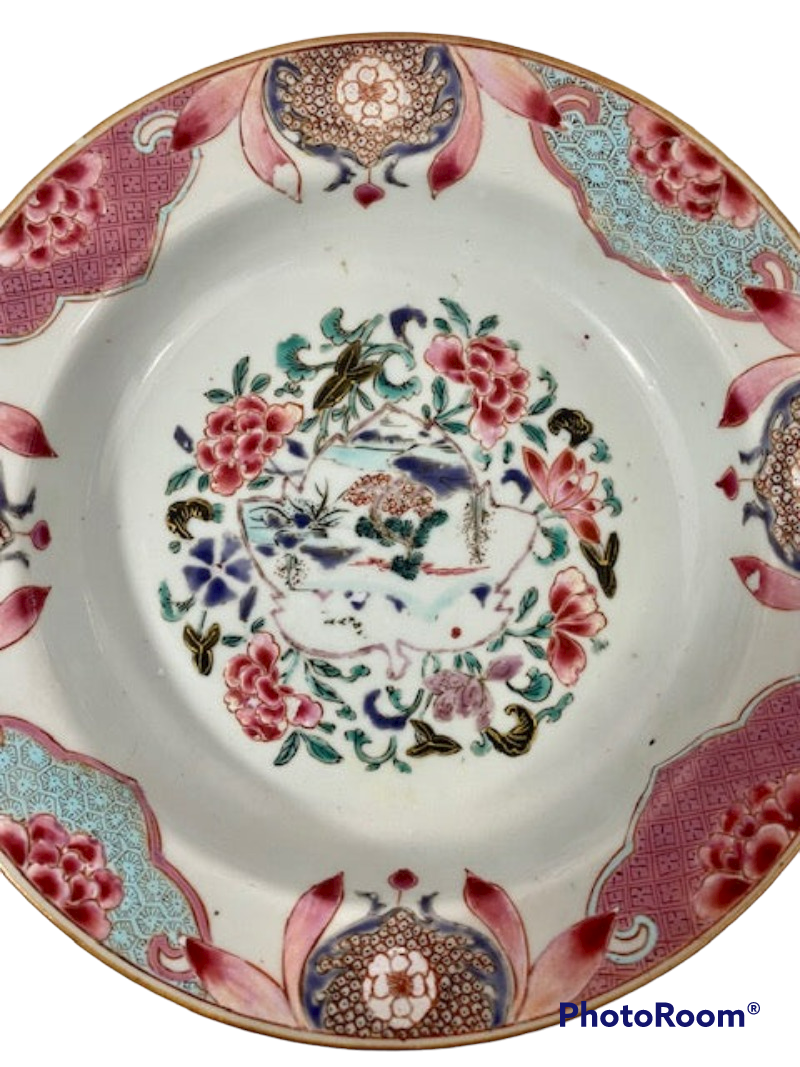 Unusual 18th Century Chinese Export Porcelain Dish
