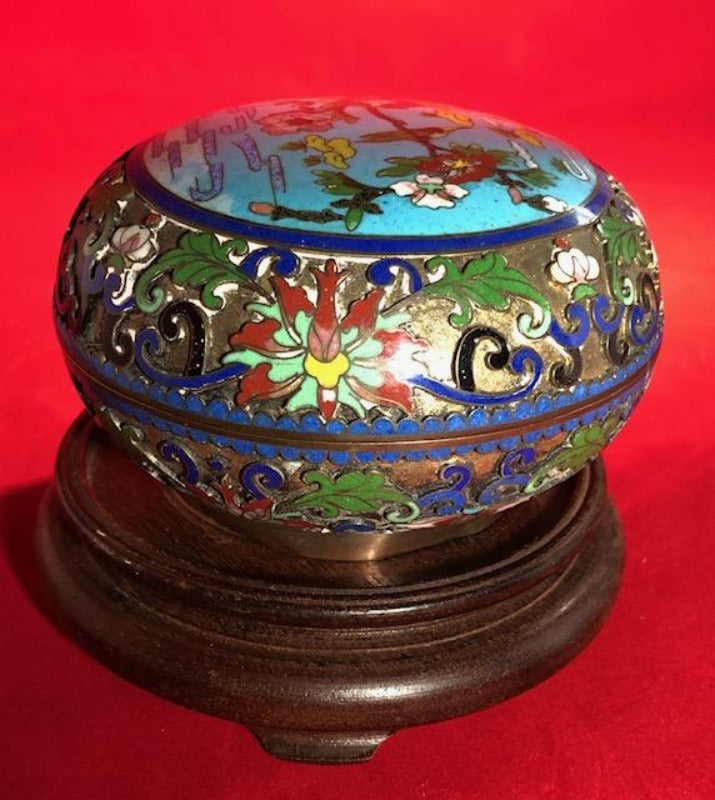 Chinese Cloisonne and Champleve Box