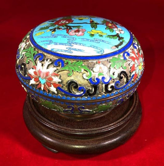 Chinese Cloisonne and Champleve Box