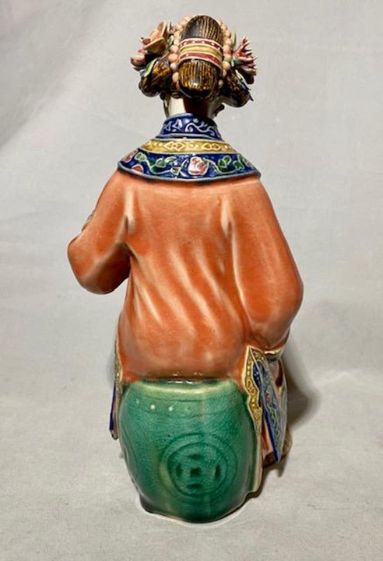 Chinese Ceramic Statue of Mother and Child