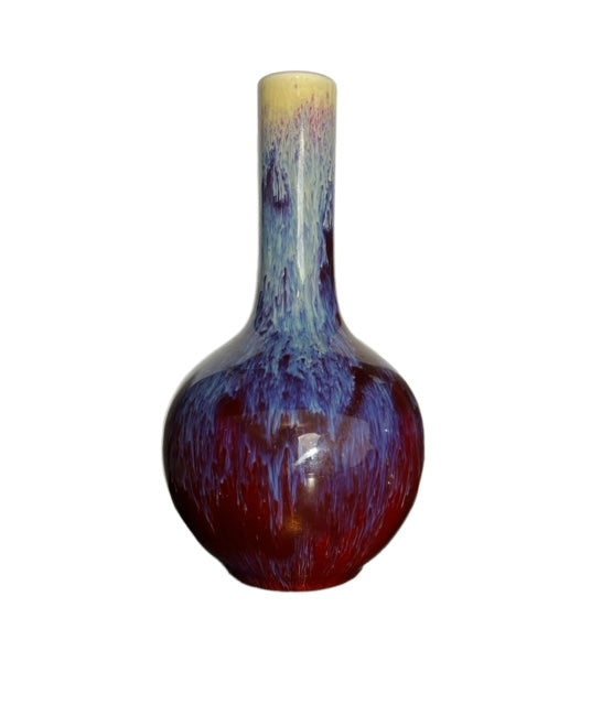 20th Century Chinese Flambe Bottle Vase