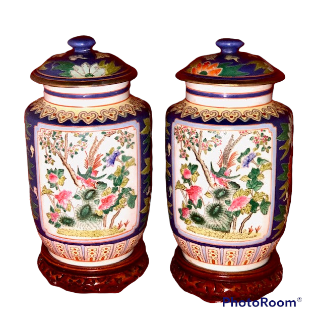 20th C  Chinese Porcelain Jars Decorative