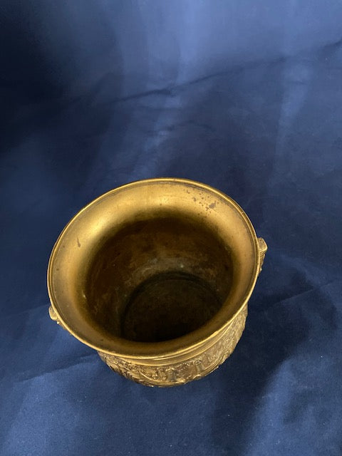 Vintage Chinese Bronze Ritual Pot